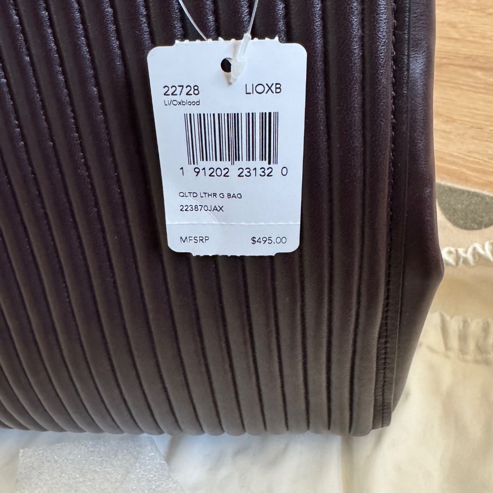 Coach Crace Quilted Leather Oxblood Tote and Wallet - Picture 2 of 8